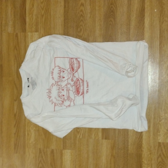 White Extra Small Ponyo Long Sleeve Shirt - Picture 2 of 2